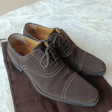 a.restoni size 7 브라운 스웨이드 드레스 신발