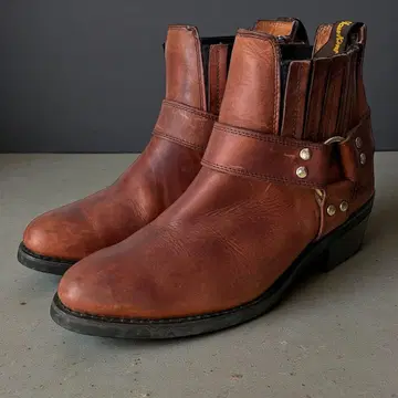 [레어] Hawkins 호킨스 엔지니어 부츠 반지 가죽 8.5 브라운