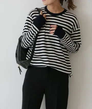 GICIPI 울 실크 크루넥 풀오버