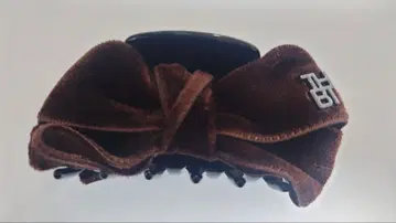 헤어바 도쿄 벨벳 헤어 클립 브라운