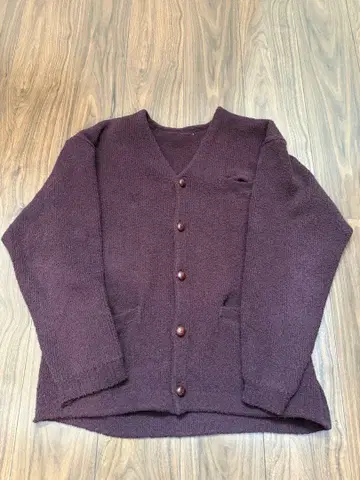 Kinema 파일 가디건 버건디