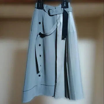 UNITED TOKYO 비대칭 플리츠 스커트