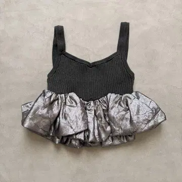 OMMO 새상품급 metallic balloon kt bustier