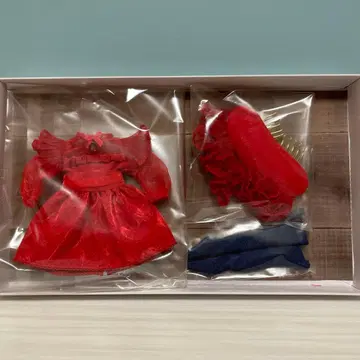 네오 브라이스 인기 작가님 작품 아웃핏 빨간색 드레스 세트