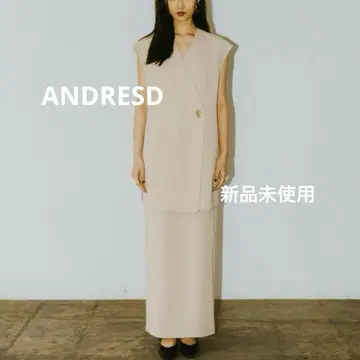 ANDRESD/백 쉬어 길레 세트업 드레스