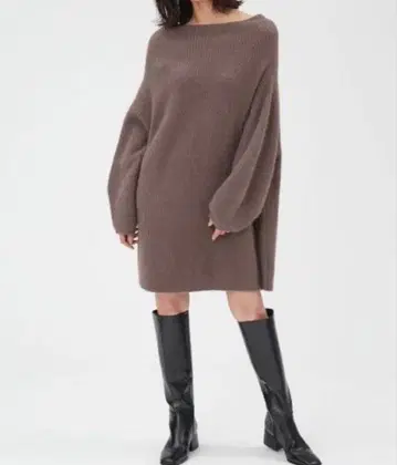 프레이 아이디 라쿤 니트 미니 원피스