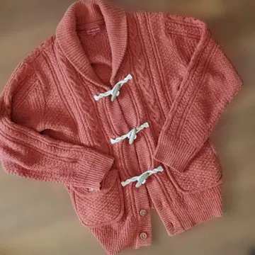 anti-label JBEAN 오렌지 케이블 짜임 가디건 L 사이즈