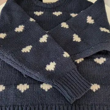 NKNIT 니트 하트 무늬