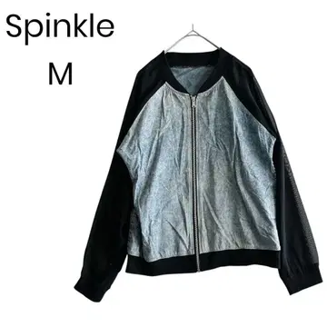 [ Sprinkle ] 블루종 이소재 집업 M 성숙 캐주얼 1438