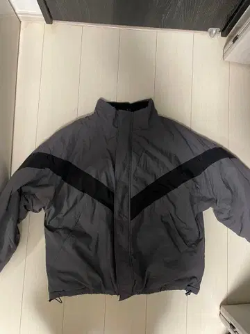 그레이 집업 자켓 플리스 안감