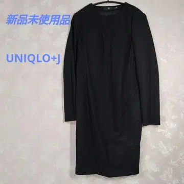 미사용 새상품 UNIQLO+J 슬림핏 드레스 원피스 블랙 M