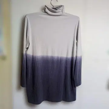 오드, 빅 사이즈, 그라데이션 터틀넥 긴팔 상의, 신축성 있음