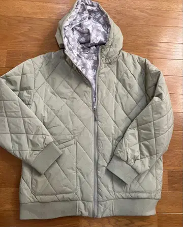 올리브 그린 퀼팅 자켓 M IGNIO