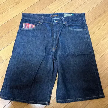 Scanner 다크 블루 데님 숏팬츠 34X31