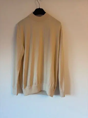 블루 브레 베이지 실크 캐시미어 니트 스웨터