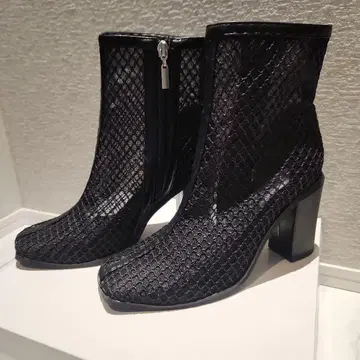 GYDA 블랙 메쉬 숏부츠