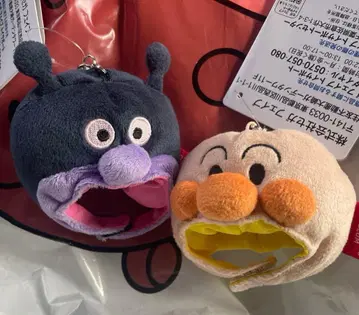 호빵맨 세균맨 코스튬 키링 택 포함 봉제 인형 캡