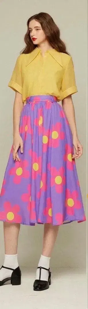 tnewties 새로 산 스케이트 신발 롱 스커트 M 사이즈 퍼플