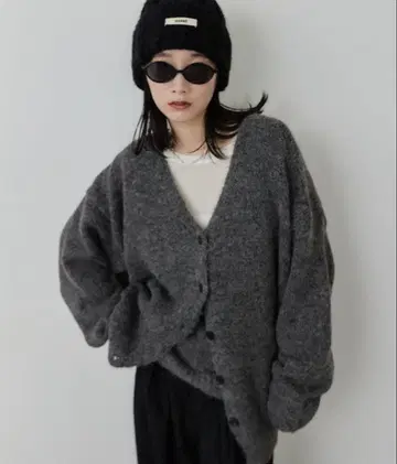 HANNE 모헤어 니트 가디건