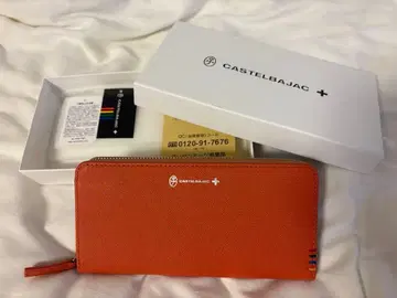 CASTELBAJAC 오렌지 장지갑