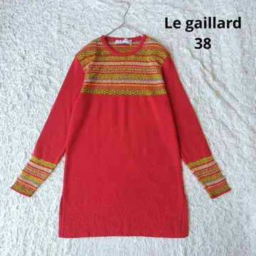 [ Le gaillard ] 니트 튜닉 빨간색 프랑스제 울 혼방 로리안
