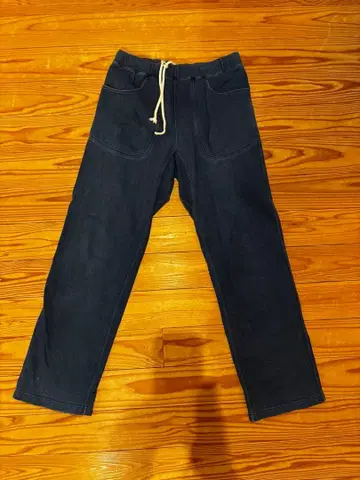 다크 블루 스웨트 팬츠 드로우 스트링 포함