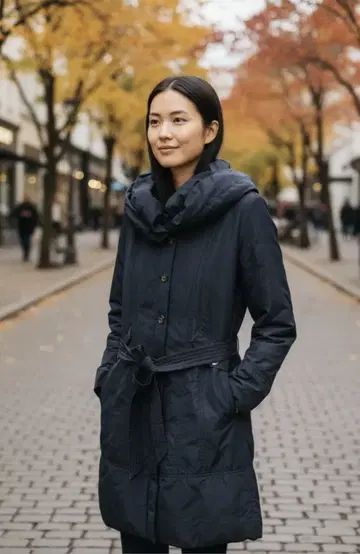 유마코시노 다운 코트 여성용 코트 다운 코트 YUMAKOSINO