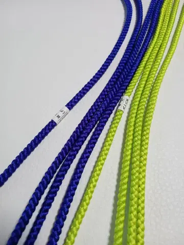 장식끈 2개 세트 옐로우 그린 보라색 실크 오비 장식 L24