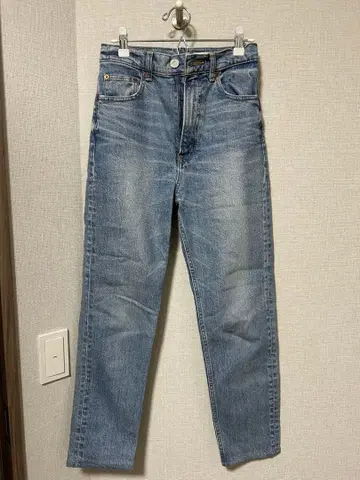 [ 새상품급 ] MOUSSY 스트레이트 데님 라이트 블루 25인치