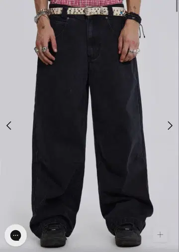 Jaded London 블랙 와이드 레그 데님 30