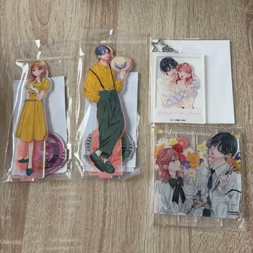 봄의 폭풍과 몬스터 굿즈 4점 세트