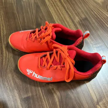 실내화 hummel 풋살화 빨간색