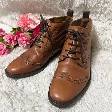 마가렛호웰 숏부츠 윙팁 23.5cm 브라운