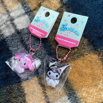 새상품 푹쿠리타이 푸치 볼체인 마이멜로디 쿠로미