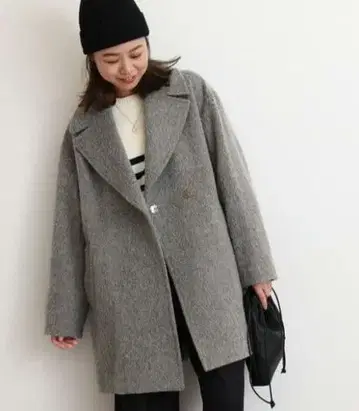 [새상품급] 비슈 울 샤기 미들 코트 저널 스탠다드 리룸