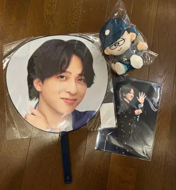 Timelesz 테라니시 타쿠토 봉제 인형 클리어 파일 부채 세트