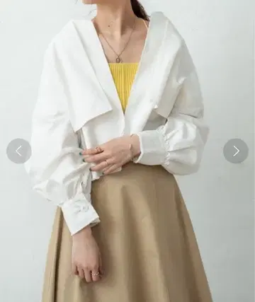 mystic 컷오프 노카라 자켓