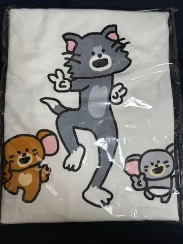 미개봉 새상품 제일복권 톰과 제리 콜라보 T셔츠 B상 곰