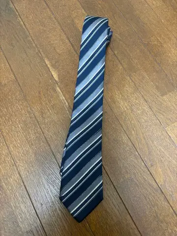 폴 스미스 넥타이 스트라이프 네이비