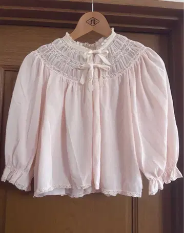 빈티지 로맨틱 더블 리본 침실 자켓 나이트웨어