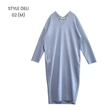 [ STYLE DELI ] 원피스 코쿤 실루엣 스카이블루 M 1238