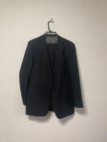 블랙 포멀 수트 상하의 세트 슈퍼 100% 울