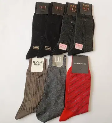 새상품 엠포리오 아르마니 던힐 닥스 하나에모리 삭스 7족 양말 25cm