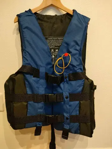 구명 조끼 파랑과 블랙 조정 가능 2XL