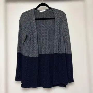 LACOSTE 케이블 니트 가디건 34