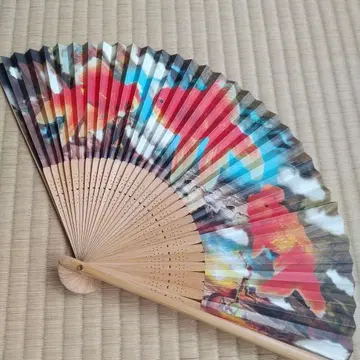미사용품 부채 금붕어 요코오 타다노리 갤러리 인터포럼
