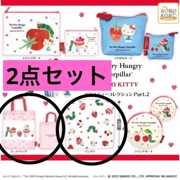 토트백 & 반다나 에릭 칼의 배고픈 애벌레 x 헬로키티 버라이어티 컬렉션