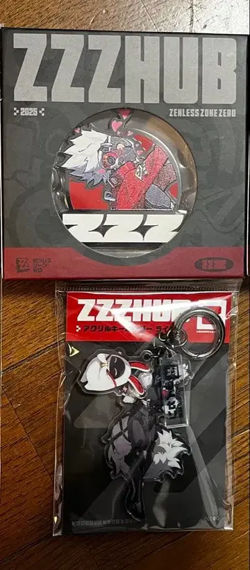 젠제로 HUB 한정판 제로레스 존 제로 아크릴 키링 메탈 배지