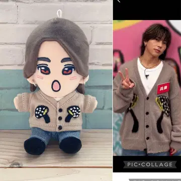 봉제인형 옷 가디건 버섯