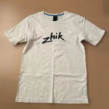 zhik 로고 프린트 화이트 T셔츠